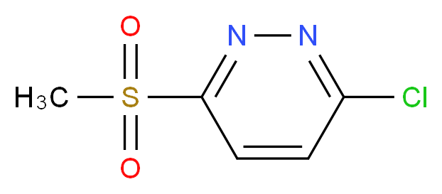 3-Chloro-6-(methylsulfonyl)pyridazine_分子结构_CAS_7145-62-2)