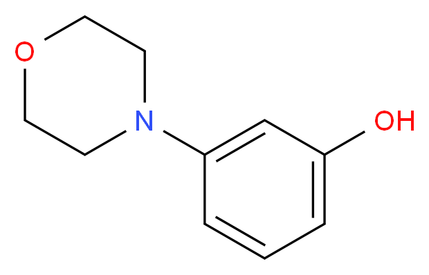 3-(morpholin-4-yl)phenol_分子结构_CAS_27292-49-5