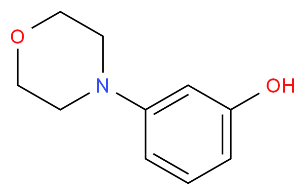 3-morpholinophenol_分子结构_CAS_27292-49-5)