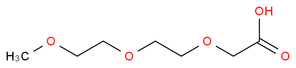 2-[2-(2-methoxyethoxy)ethoxy]acetic acid_分子结构_CAS_16024-58-1