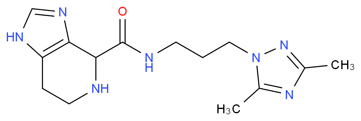 N-[3-(3,5-dimethyl-1H-1,2,4-triazol-1-yl)propyl]-4,5,6,7-tetrahydro-1H-imidazo[4,5-c]pyridine-4-carboxamide_分子结构_CAS_)
