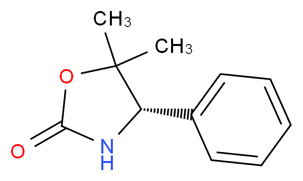 (4S)-5,5-dimethyl-4-phenyl-1,3-oxazolidin-2-one_分子结构_CAS_168297-84-5