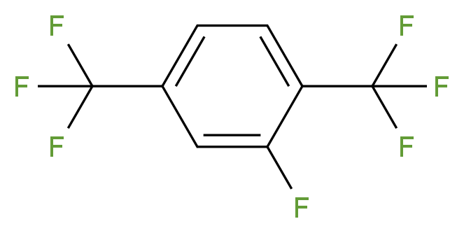 2-Fluoro-1,4-bis-(trifluoromethyl)benzene_分子结构_CAS_)