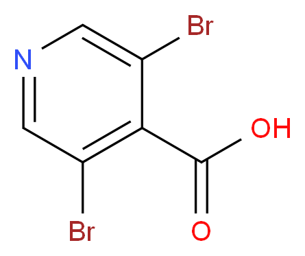 3,5-Dibromoisonicotinic acid_分子结构_CAS_13958-91-3)