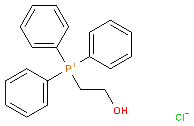 (2-Hydroxyethyl)triphenylphosphonium chloride_分子结构_CAS_23250-03-5)