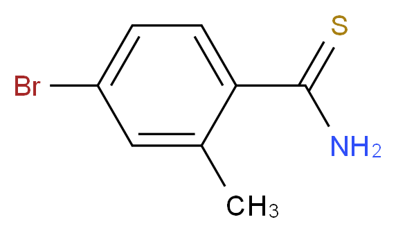 4-bromo-2-methylbenzene-1-carbothioamide_分子结构_CAS_397845-03-3