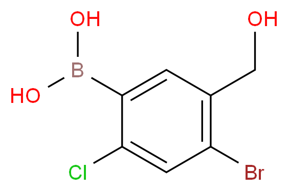 4-溴-2-氯-5-甲氧基苯硼酸_分子结构_CAS_850567-94-1)