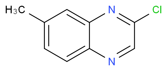2-chloro-7-methylquinoxaline_分子结构_CAS_90272-84-7
