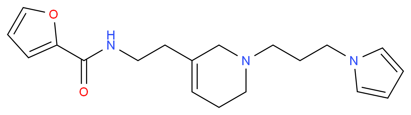 N-(2-{1-[3-(1H-pyrrol-1-yl)propyl]-1,2,5,6-tetrahydropyridin-3-yl}ethyl)-2-furamide_分子结构_CAS_)