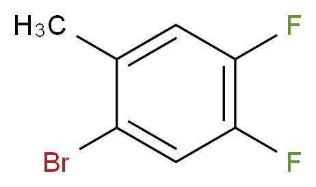 2-溴-4,5-二氟甲苯_分子结构_CAS_875664-38-3)