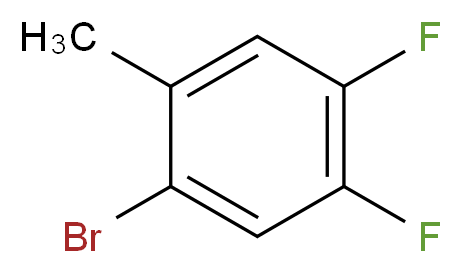 1-bromo-4,5-difluoro-2-methylbenzene_分子结构_CAS_875664-38-3