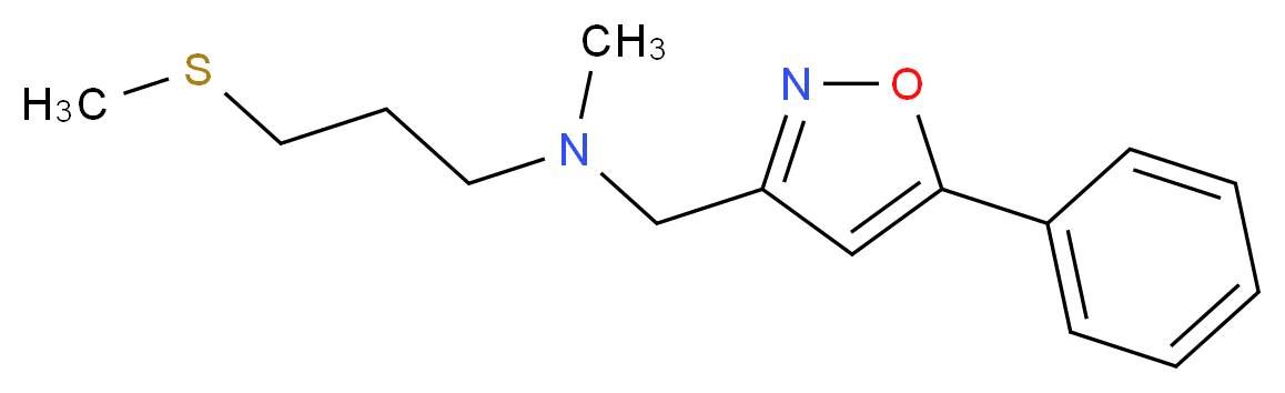 N-methyl-3-(methylthio)-N-[(5-phenylisoxazol-3-yl)methyl]propan-1-amine_分子结构_CAS_)