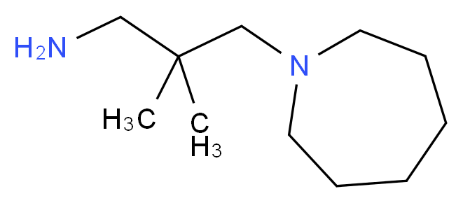 3-(1-azepanyl)-2,2-dimethylpropylamine_分子结构_CAS_845885-85-0)