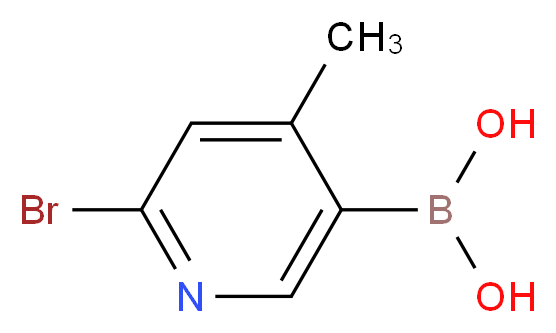 6-溴-4-甲基吡啶-3-硼酸_分子结构_CAS_1072945-75-5)