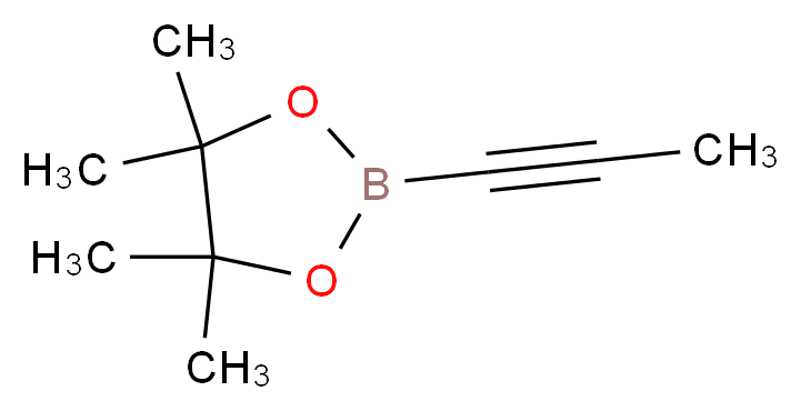 4,4,5,5-tetramethyl-2-(1-propyn-1-yl)-1,3,2-dioxaborolane_分子结构_CAS_347389-75-7)