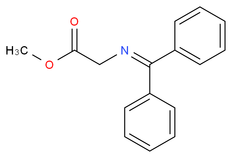 Methyl 2-((diphenylmethylene)amino)acetate_分子结构_CAS_81167-39-7)