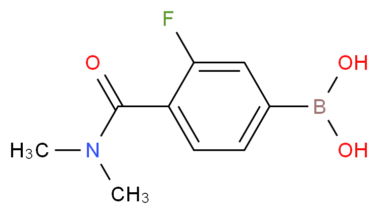 [4-(dimethylcarbamoyl)-3-fluorophenyl]boronic acid_分子结构_CAS_874289-13-1