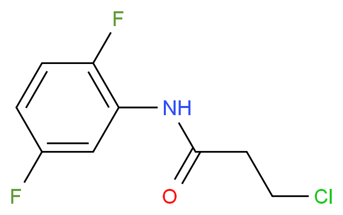 3-Chloro-N-(2,5-difluorophenyl)propanamide_分子结构_CAS_915923-95-4)