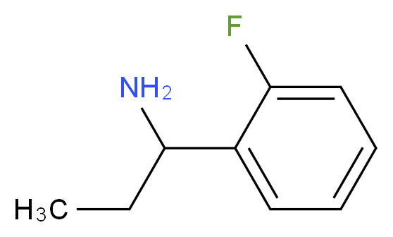 1-(2-Fluorophenyl)propylamine 97%_分子结构_CAS_473249-01-3)