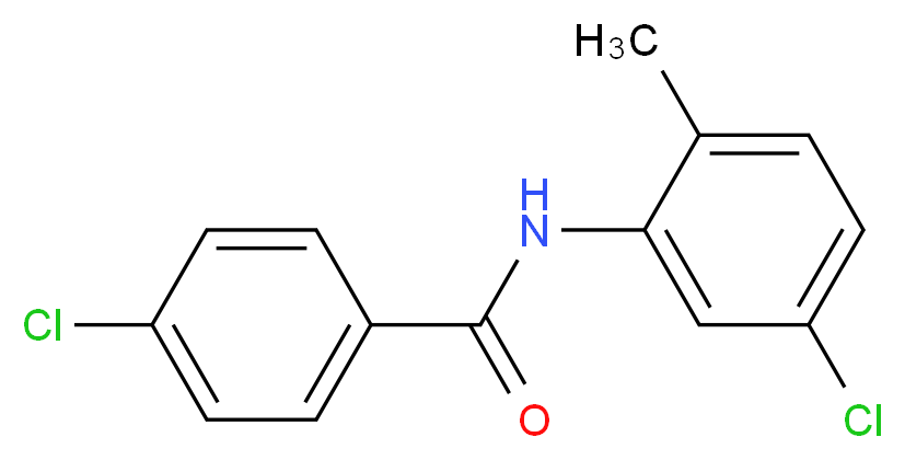 4-Chloro-N-(5-chloro-2-methylphenyl)benzamide_分子结构_CAS_301159-93-3)