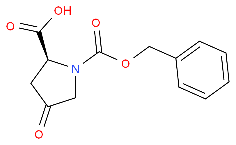 N-CARBOBENZOXY-4-OXO-L-PROLINE_分子结构_CAS_64187-47-9)