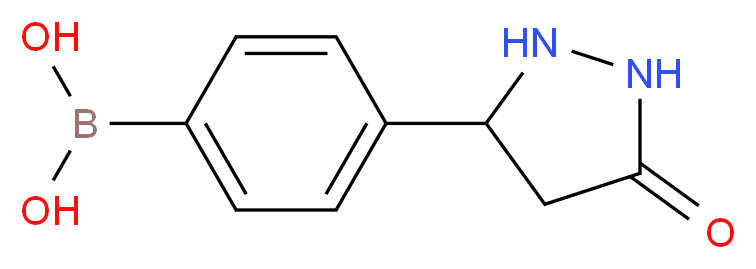 [4-(5-oxopyrazolidin-3-yl)phenyl]boronic acid_分子结构_CAS_874290-64-9
