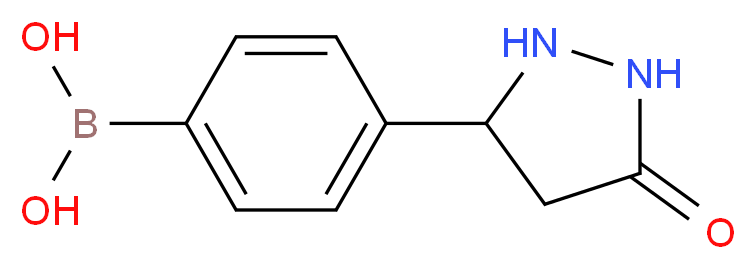 4-(5-Oxopyrazolidin-3-yl)benzeneboronic acid 96%_分子结构_CAS_874290-64-9)