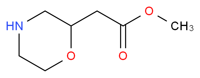 MORPHOLIN-2-YL-ACETIC ACID METHYL ESTER_分子结构_CAS_473269-88-4)