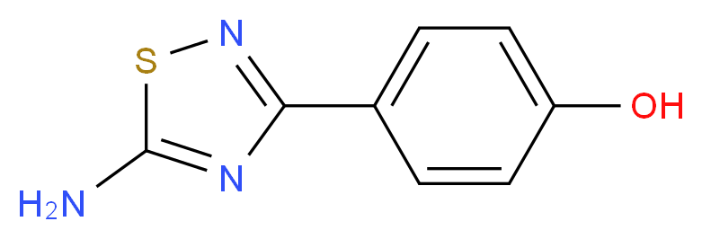 4-(5-amino-1,2,4-thiadiazol-3-yl)phenol_分子结构_CAS_)