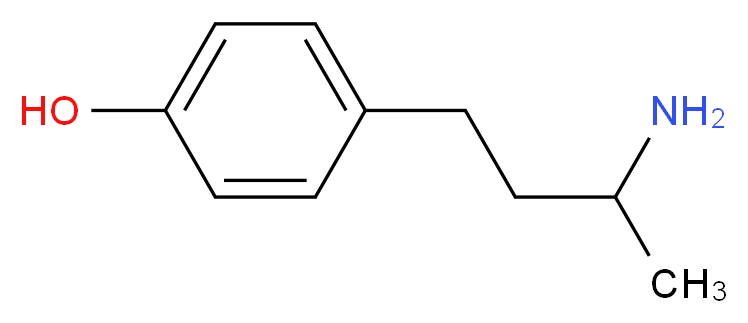 rac 4-(3-Aminobutyl)phenol_分子结构_CAS_52846-75-0)