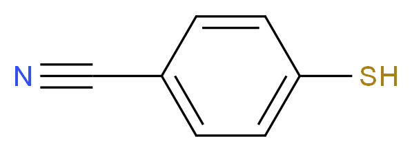 4-sulfanylbenzonitrile_分子结构_CAS_36801-01-1