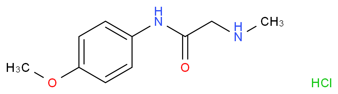 N-(4-Methoxyphenyl)-2-(methylamino)acetamide hydrochloride_分子结构_CAS_)