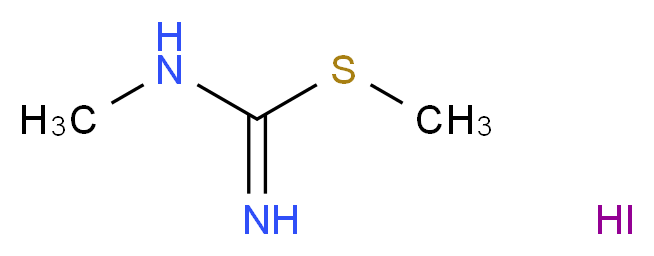 N-methyl(methylsulfanyl)methanimidamide hydroiodide_分子结构_CAS_41306-45-0