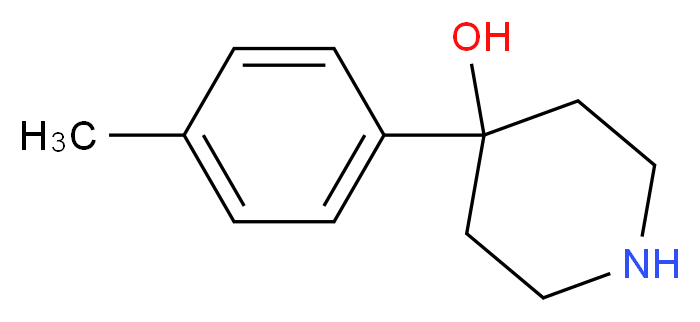 4-(4-methylphenyl)piperidin-4-ol_分子结构_CAS_57988-60-0