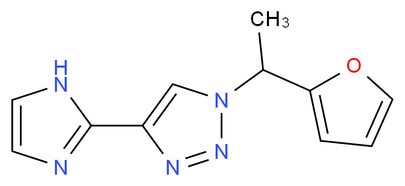1-[1-(2-furyl)ethyl]-4-(1H-imidazol-2-yl)-1H-1,2,3-triazole_分子结构_CAS_)