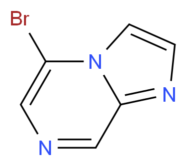 5-bromoimidazo[1,2-a]pyrazine_分子结构_CAS_87597-26-0