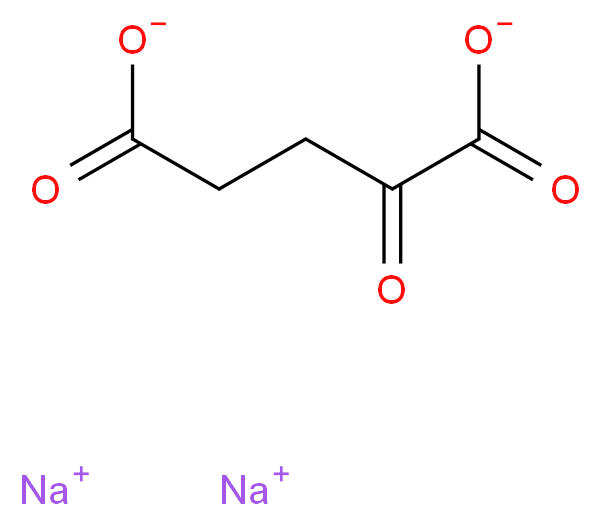 disodium 2-oxopentanedioate_分子结构_CAS_305-72-6