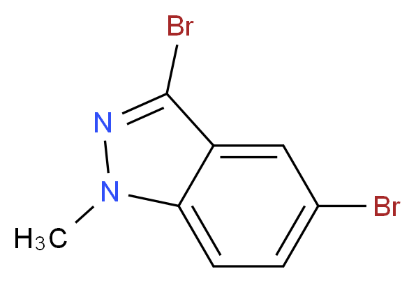 3,5-Dibromo-1-methyl-1H-indazole_分子结构_CAS_52088-11-6)