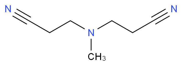 3-[(2-cyanoethyl)(methyl)amino]propanenitrile_分子结构_CAS_1555-58-4