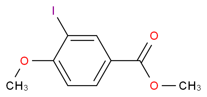 3-碘-4-甲氧基苯甲酸甲酯_分子结构_CAS_35387-93-0)