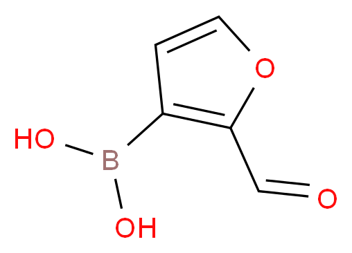 (2-formylfuran-3-yl)boronic acid_分子结构_CAS_27339-37-3