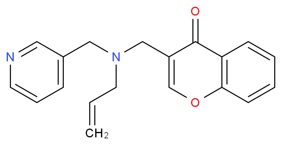 3-{[allyl(pyridin-3-ylmethyl)amino]methyl}-4H-chromen-4-one_分子结构_CAS_)
