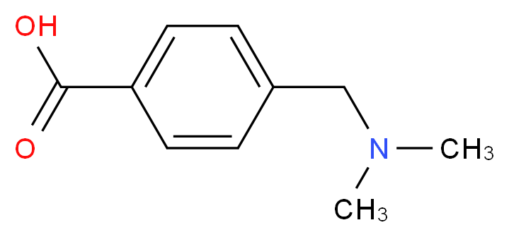 4-[(dimethylamino)methyl]benzoic acid_分子结构_CAS_18364-71-1