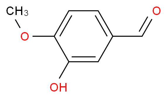 3-羟基-4-甲氧基苯甲醛_分子结构_CAS_621-59-0)