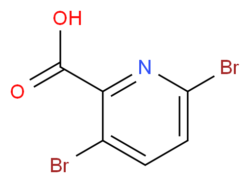 3,6-dibromopyridine-2-carboxylic acid_分子结构_CAS_1133116-49-0