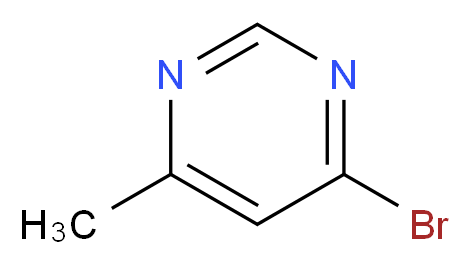 4-Bromo-6-methylpyrimidine_分子结构_CAS_69543-98-2)
