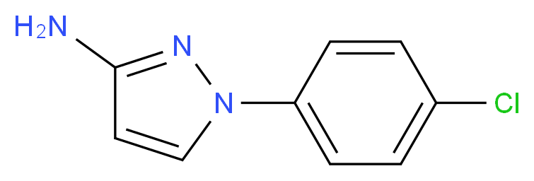 1-(4-chlorophenyl)-1H-pyrazol-3-amine_分子结构_CAS_66000-39-3