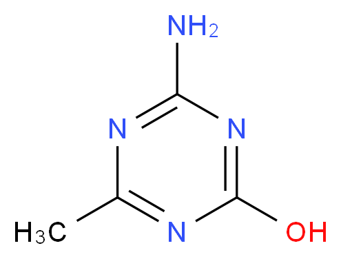 4-amino-6-methyl-1,3,5-triazin-2-ol_分子结构_CAS_16352-06-0