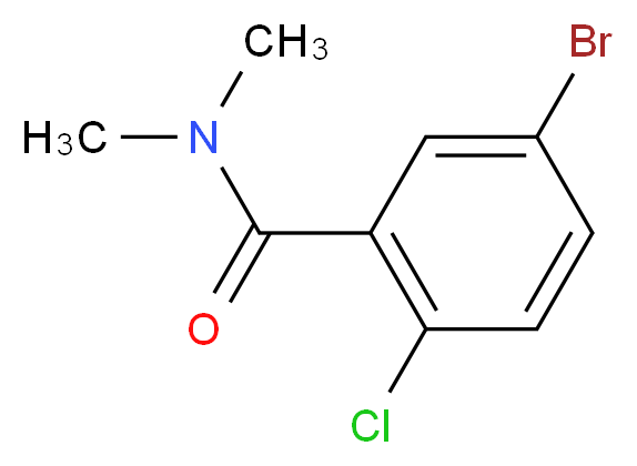 5-BroMo-2-chloro-N,N-diMethylbenzaMide_分子结构_CAS_701258-20-0)