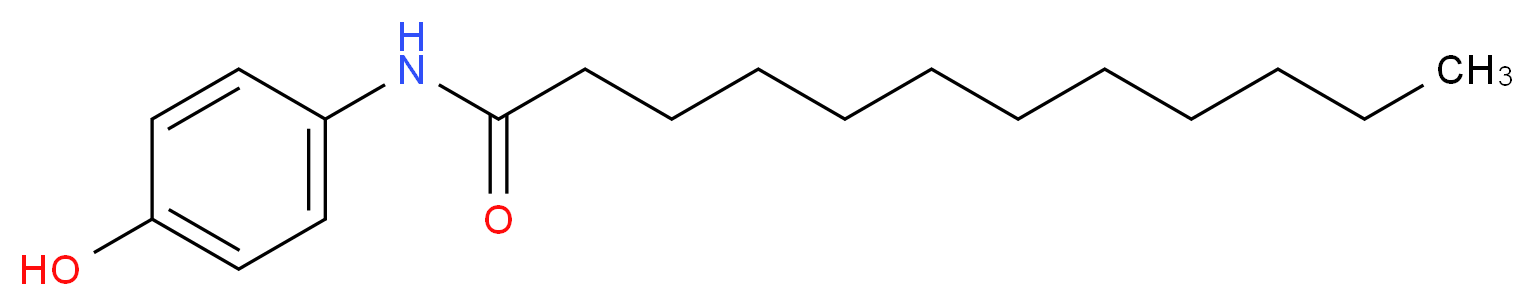 N-(4-hydroxyphenyl)dodecanamide_分子结构_CAS_103-98-0